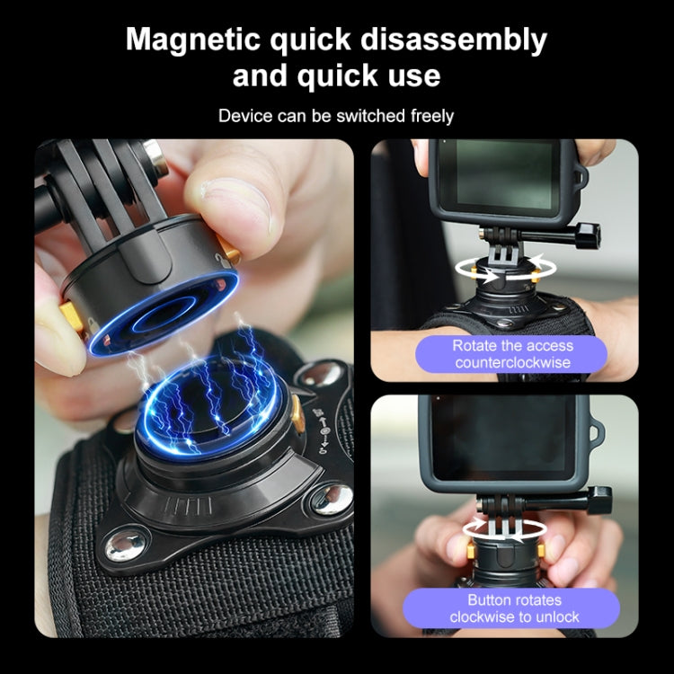 PULUZ Magnetic Quick-release Wrist Strap Harness Belt — view 3