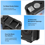 For DJI Osmo Action 6 PULUZ Metal Cage Frame with Cold Shoe
