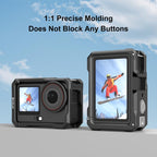 For DJI Osmo Action 6 PULUZ Metal Cage Frame with Cold Shoe