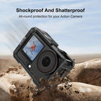 For DJI Osmo Action 6 PULUZ Metal Cage Frame with Cold Shoe