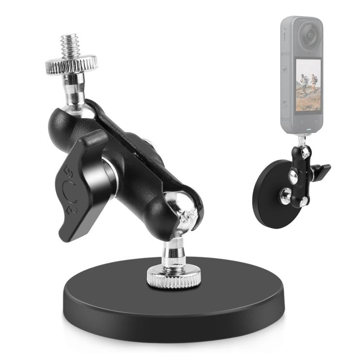 PULUZ Magnetic Pea-Style Clip Mount Holder with Mount Adapter & Long Screw