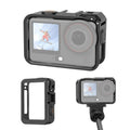 For DJI Osmo Action 6 PULUZ Plastic Cage Vertical-Horizontal Expansion Adapter Frame with Cold Shoe