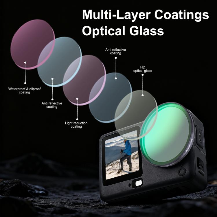 For DJI Osmo Action 6 PULUZ Action Camera CPL Lens Filter — view 4