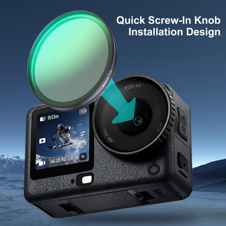 For DJI Osmo Action 6 PULUZ Action Camera CPL Lens Filter — view 7