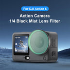 For DJI Osmo Action 6 PULUZ Action Camera Black Mist 1/4 Lens Filter