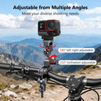 PULUZ Panoramic & Action Cameras Professional 3-Way Gimbal Motorcycles Bicycles Handlebar Aluminium Alloy Mount