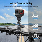 PULUZ Panoramic & Action Cameras Professional 3-Way Gimbal Motorcycles Bicycles Handlebar Aluminium Alloy Mount