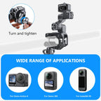 PULUZ Panoramic & Action Cameras Professional 3-Way Gimbal Motorcycles Bicycles Handlebar Aluminium Alloy Mount