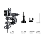 PULUZ Panoramic & Action Cameras Professional 3-Way Gimbal Motorcycles Bicycles Handlebar Aluminium Alloy Mount