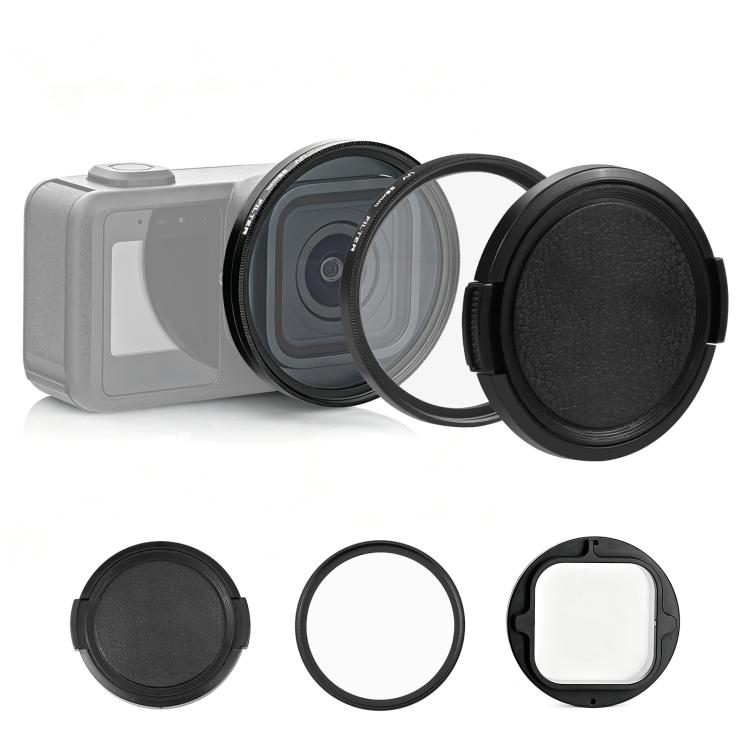 PULUZ 58mm UV Lens Filter Adapter Ring for GoPro MISSION 1 / 1 PRO, with Lens Cover