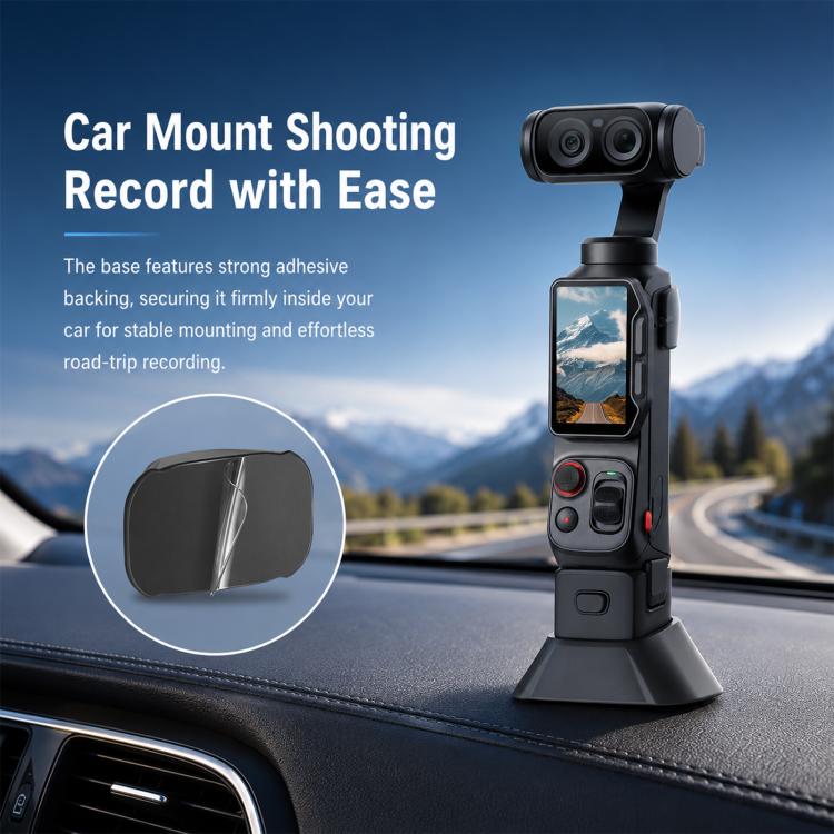 PULUZ Silicone Dock Desktop Adhesive Base Bracket, For Insta360 Luna Ultra