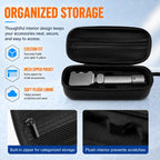 PULUZ Hard Carrying Case PU Diamond Pattern EVA Protective Storage Bag — For Insta360 Luna Ultra / Pro
