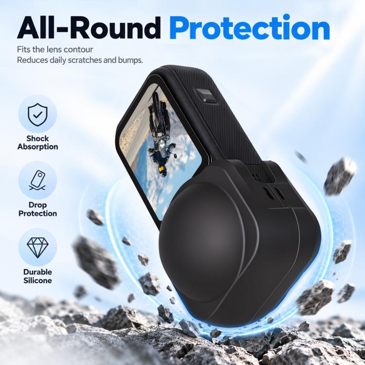 For Insta360 X6 PULUZ Silicone Protective Lens Cover