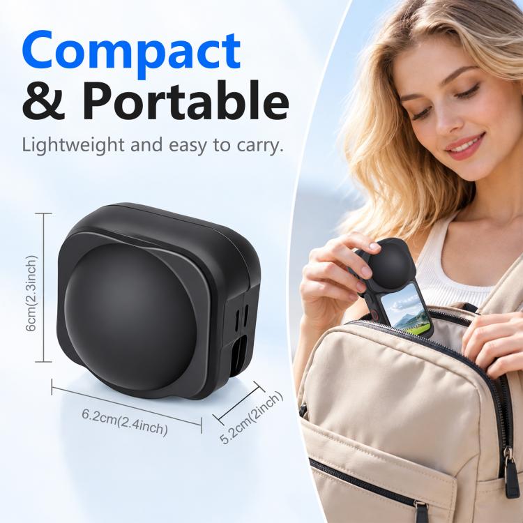 For Insta360 X6 PULUZ Silicone Protective Lens Cover