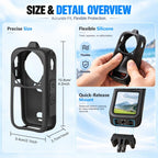For Insta360 X6 PULUZ Silicone Protective Case with Lens Cover & Strap