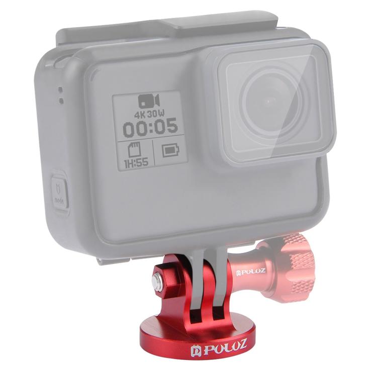 PULUZ 1/4 inch Screw Hole Tripod Mount CNC Adapter for GoPro, Insta360, DJI and Other Action Cameras