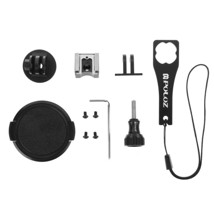 PULUZ Housing Shell CNC Aluminum Alloy Protective Cage Kit with Metal Wrench & Lens Cap & Screw & Tripod Adapter for GoPro HERO5 Session /HERO4 Session /HERO Session, For HERO5 Session UK Stock, For HERO5 Session US Stock