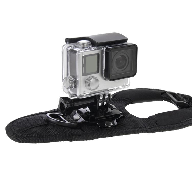 PULUZ 360 Degree Rotation Glove Style Palm Strap Mount Band for GoPro, Insta360, DJI and Other Action Cameras, Glove Palm Strap(AE)