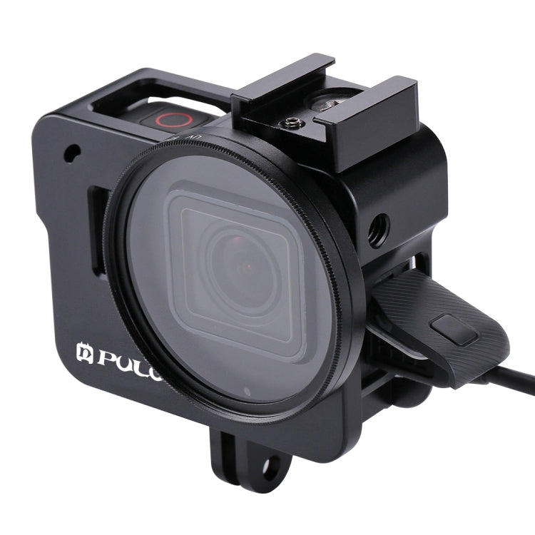 PULUZ Housing Shell CNC Aluminum Alloy Protective Cage with 52mm UV Lens for GoPro HERO(2018) /7 Black /6 /5, For HERO6 /5 No Frame US Stock, For HERO6 /5 No Frame AE Stock, For HERO6 /5 No Frame UK Stock