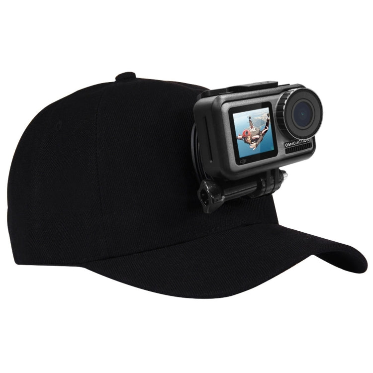 PULUZ Baseball Hat with J-Hook Buckle Mount & Screw for GoPro, DJI OSMO Action and Other Action Cameras, Baseball Hat Black (US Stock), Baseball Hat Red (US Stock)         ...