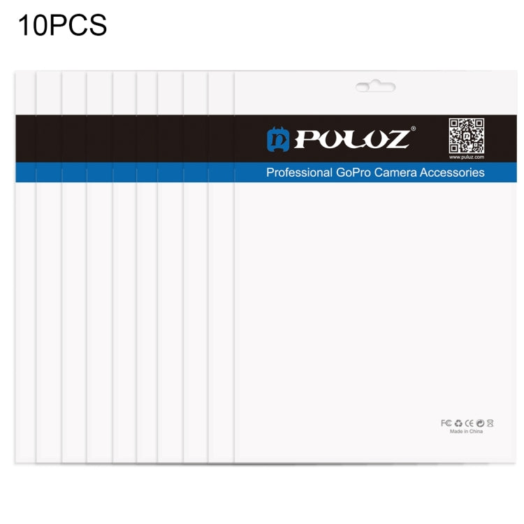 10 PCS PULUZ 33cm x 23.5cm Hang Hole Clear Front White Pearl Jewelry Zip Lock Packaging Bag(Size: XL)