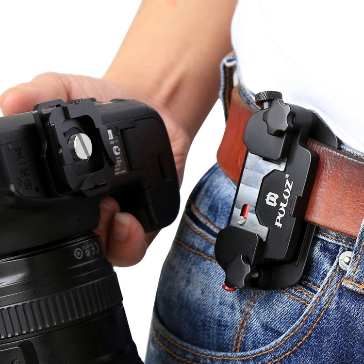 PULUZ Capture Camera Clip Aluminum Alloy Quick Release Clip with Plate, Capture Clip(AE), Quick Release