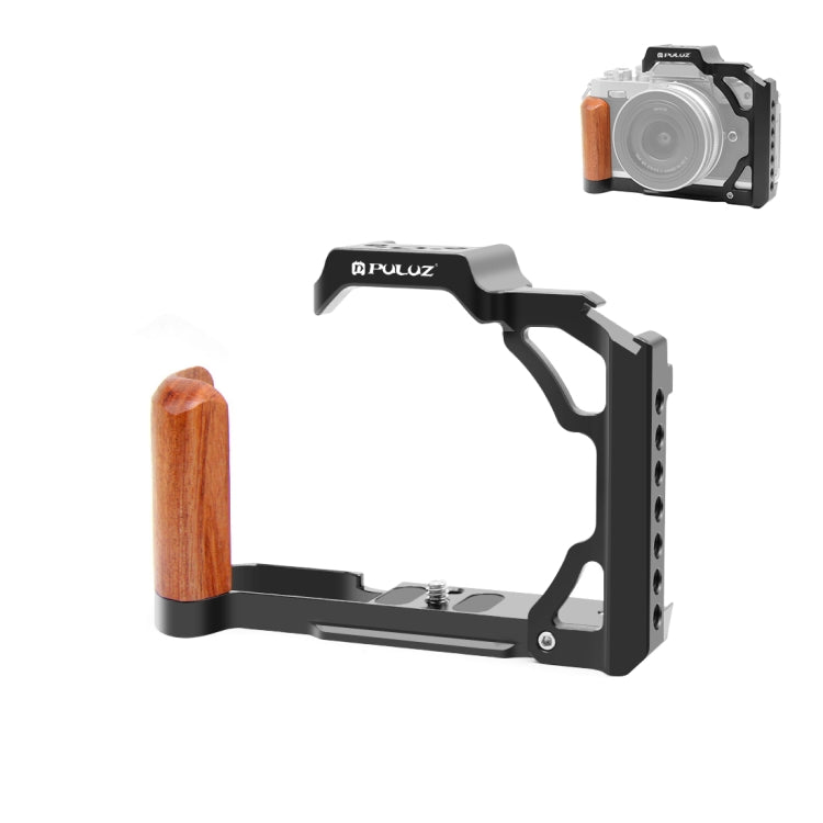 PULUZ Wood Handle Metal Camera Cage Stabilizer Rig, For Nikon ZFC