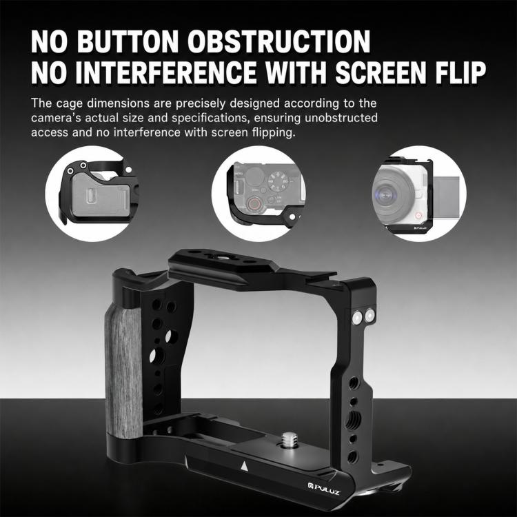 PULUZ Live Streaming Camera Cage Expansion Mount Frame, For Canon EOS R50 V — view 4
