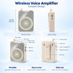 PULUZ Portable Wireless Teaching Microphone Voice Amplifier