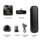 PULUZ 4 TX + 1 RX Wireless Lavalier Microphone — view 12