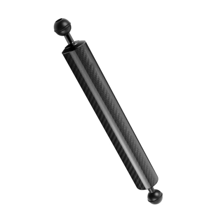 PULUZ 12.59 inch 32cm Length 40mm Diameter Dual Balls Carbon Fiber Floating Arm, Ball Diameter: 25mm, Buoyancy:189g