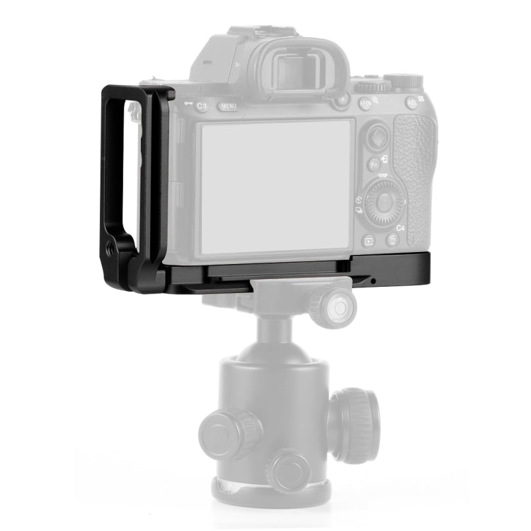 PULUZ 1/4 inch Vertical Shoot Quick Release L Plate Bracket Base Holder for Sony A9 (ILCE-9) / A7 III/ A7R III