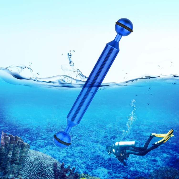 PULUZ 7 inch 18cm Length 20.8mm Diameter Dual Balls Carbon Fiber Floating Arm, Ball Diameter: 25mm