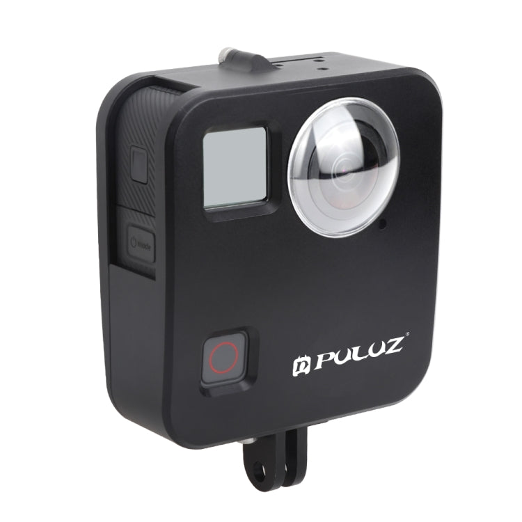 PULUZ for GoPro Fusion Housing Shell CNC Aluminum Alloy Protective Cage with Basic Mount & Lens Caps