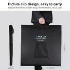 PULUZ Photo Studio Light Box Portable 60 x 60 x 60 cm Light Tent LED 5500K White Light Dimmable Mini 36W Photography Studio Tent Kit with 6 Removable Backdrops (Black Orange White Green Blue Red)