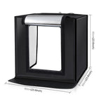 PULUZ Photo Studio Light Box Portable 60 x 60 x 60 cm Light Tent LED 5500K White Light Dimmable Mini 36W Photography Studio Tent Kit with 6 Removable Backdrops (Black Orange White Green Blue Red)
