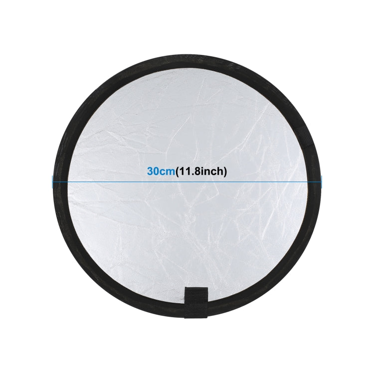 PULUZ 30cm 2 in 1 Silver / Gold Folding Photo Studio Reflector Board
