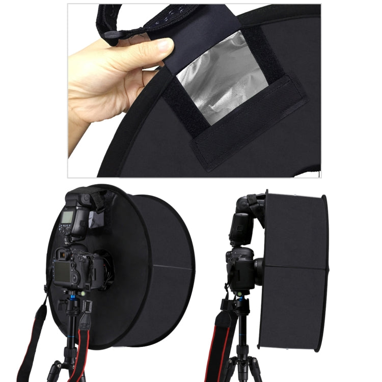 PULUZ 45cm Round Style Macro and Portrait Softbox SpeedLite Flash Light Foldable Diffuser, 45cm Round(US), 45cm Round(AE)