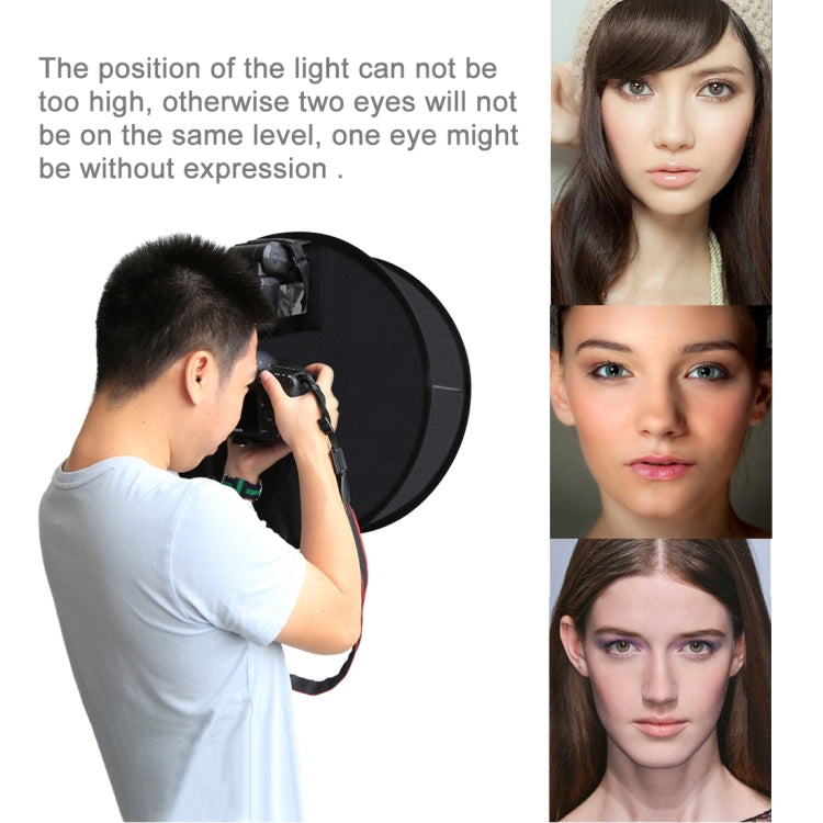 PULUZ 45cm Round Style Macro and Portrait Softbox SpeedLite Flash Light Foldable Diffuser, 45cm Round(US), 45cm Round(AE)
