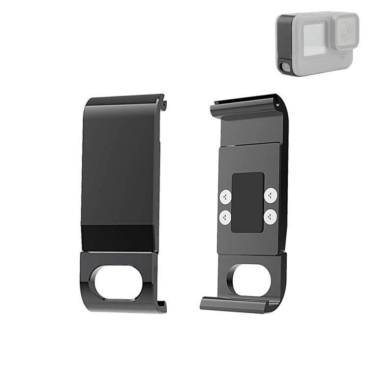 PULUZ Metal Battery Side Interface Cover for GoPro MISSION 1 / 1 PRO / HERO13 Black /12 Black /11 Black /10 Black /9 Black