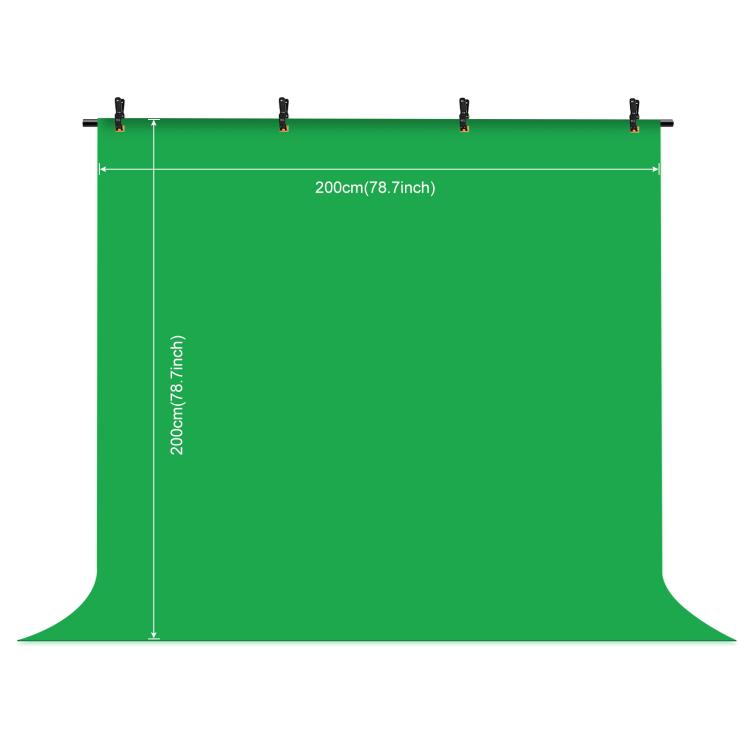 PULUZ 2x2m T-Shape Photo Studio Background Support Stand Backdrop Crossbar Bracket Kit with Clips