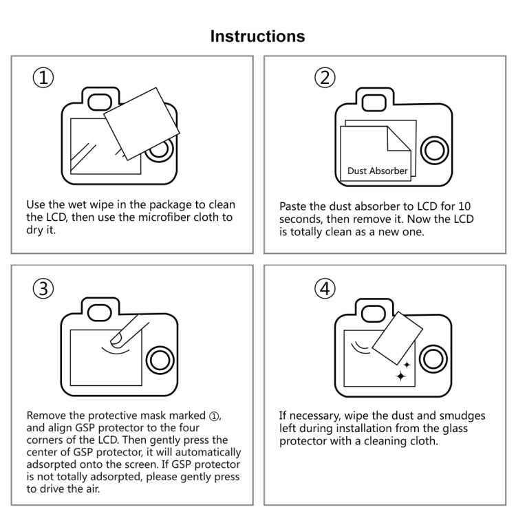 PULUZ 2.5D 9H Tempered Glass Film for Canon EOS 7D Mark II / 7D / N2 / PSN / Nikon V1 / P520 / S9400 / S680 / COOLPIX S6500 / S5200 / Samsung WB35F / OLYMPUS VG170 / 1DIV / Fuji S205 / Casio ZR70 / FC500S