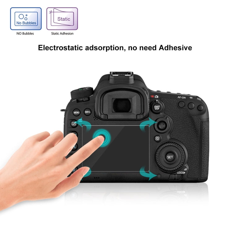 PULUZ 2.5D 9H Tempered Glass Film for Canon EOS 7D Mark II / 7D / N2 / PSN / Nikon V1 / P520 / S9400 / S680 / COOLPIX S6500 / S5200 / Samsung WB35F / OLYMPUS VG170 / 1DIV / Fuji S205 / Casio ZR70 / FC500S