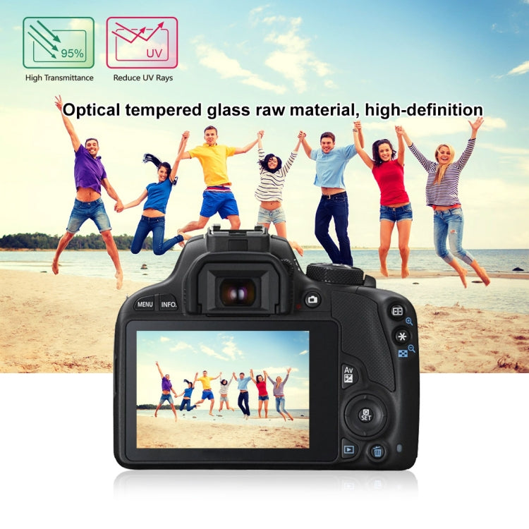 PULUZ 2.5D 9H Tempered Glass Film for Canon 100D, Compatible with Canon 100D / M3 / G1X2