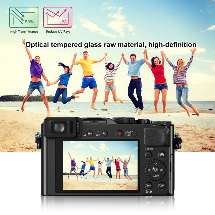 PULUZ 2.5D 9H Tempered Glass Film for Panasonic DMC-LX100, Compatible with Panasonic TX1 / TX2 / LX100II / LX100 / GF2 / GF3 / GF5 / GF6 / WEA / GM1 / FL1GK / GX7 / GF9 / GF8 / GF7 / GM1S / TZ70 / TZ90 / TZ85 / FZ85 / TZ57, FUJIFILM A1/ A2 / XM1/ X30...