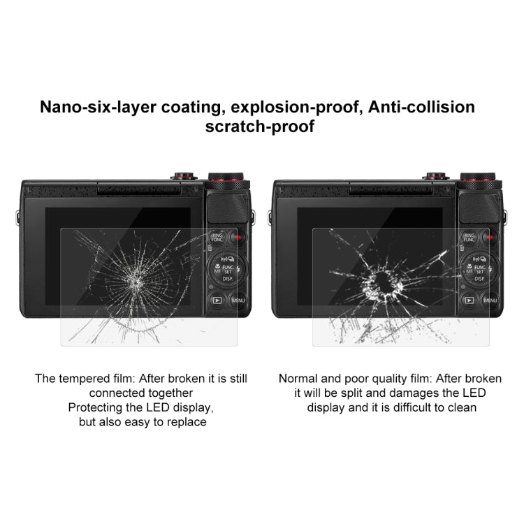 PULUZ 2.5D 9H Tempered Glass Film for Canon G7X, Compatible with Canon G3X / G9X / G5X / G7XII / G9XII / G1X Mark III / M6 / M100 / M50 / EOS RP / M6 Mark II