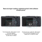 PULUZ 2.5D 9H Tempered Glass Film for Ricoh GR II / GR, Compatible with Casio ZS29 / ZS28 / ZS27 / Z550, Panasonic SZ10, Sony A58 / 55 / DSC-WX60 / DSC-W730, Canon IXY210 / A3300 / SX70 / S90 / G1X