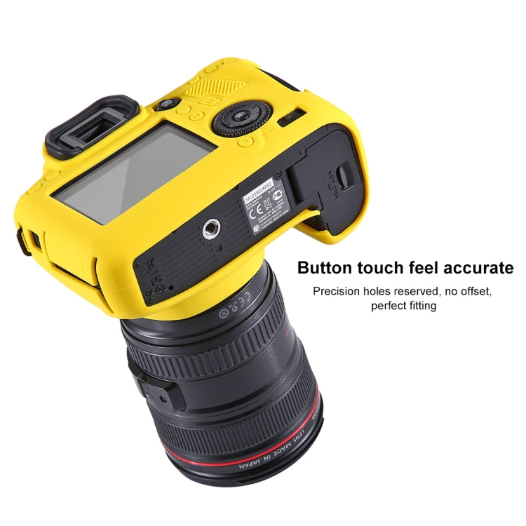 PULUZ Soft Silicone Protective Case for Canon EOS 6D — Black