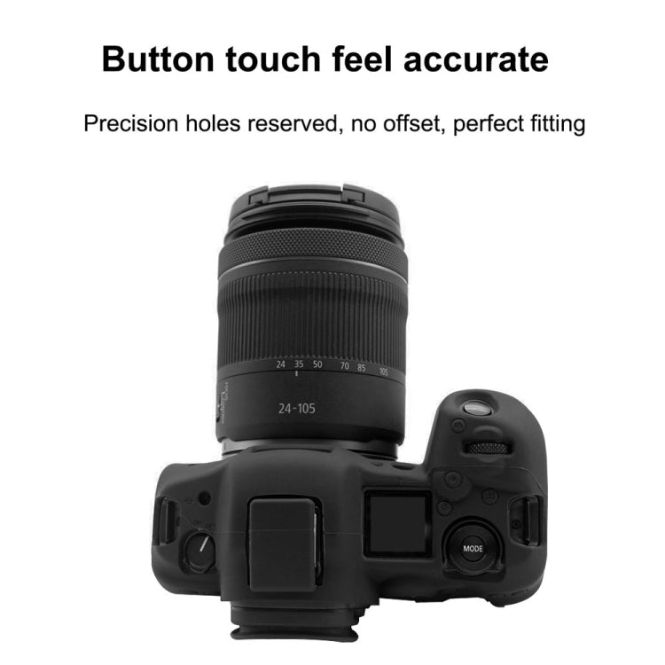 PULUZ Soft Silicone Protective Case for Canon EOS R5 — Coffee