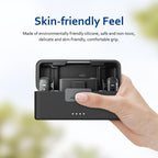 PULUZ Charging Case Silicone Scratch-proof Protective Cover, For DJI Mic 2 — Black